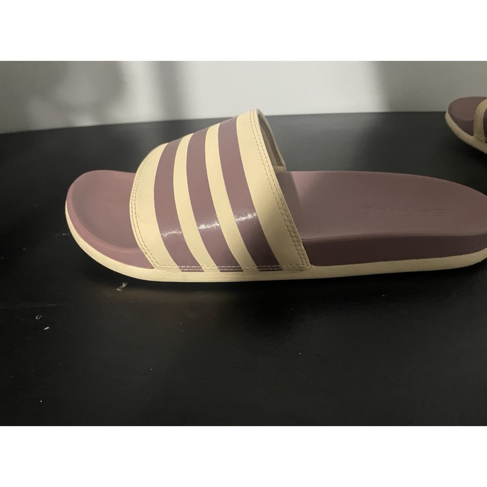 Adidas Women's Cushioning Adilette Comfort Slides Sandals Purple Size 8 - Picture 5 of 8